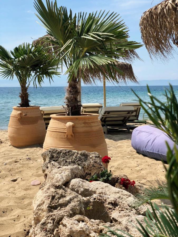 Byblos Mare-The Exclusive Beach Front Villa Skala Sotiros Luaran gambar