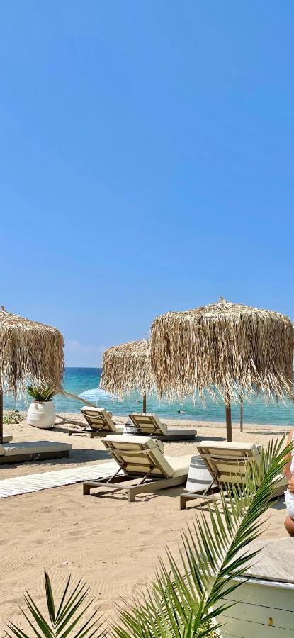 Byblos Mare-The Exclusive Beach Front Villa Skala Sotiros Luaran gambar