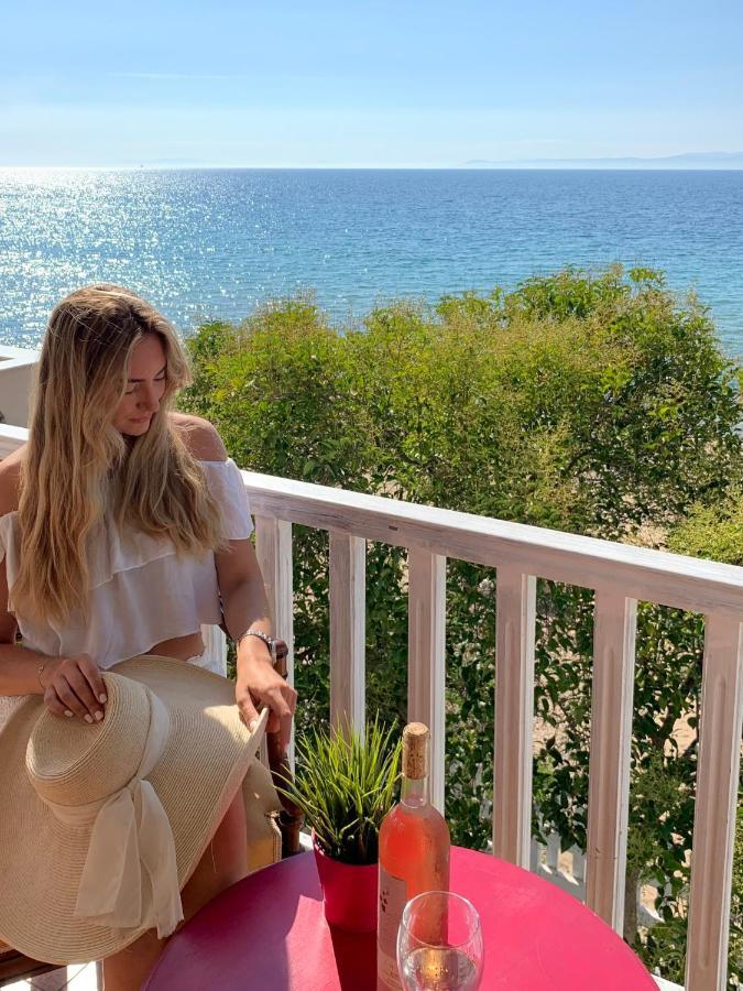 Byblos Mare-The Exclusive Beach Front Villa Skala Sotiros Luaran gambar