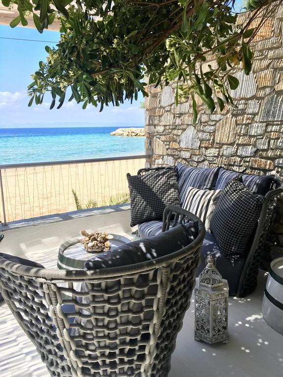 Byblos Mare-The Exclusive Beach Front Villa Skala Sotiros Luaran gambar